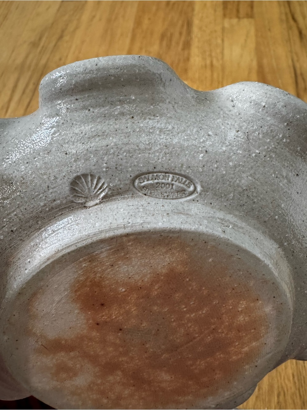 Salmon Falls Stoneware Pottery Candle Holder 2001 - Picture 4 of 4
